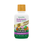 NaturesPlus, Children's Animal Parade Gold Multivitamin Liquid, Tropical Berry, 16 Fl Oz